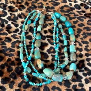 Silpada 4-strand turquoise necklace